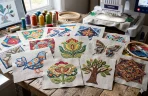 Evergreen Punch Applique Digitizing