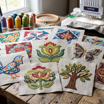 Evergreen Punch Applique Digitizing