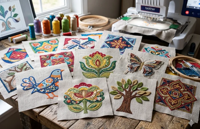 Evergreen Punch Applique Digitizing