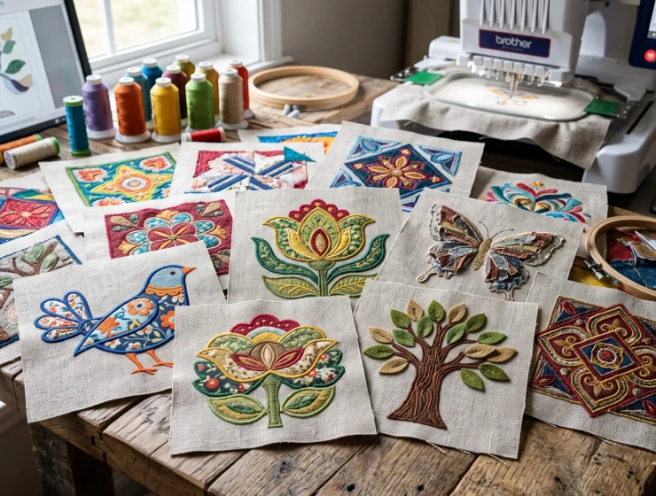 Evergreen Punch Applique Digitizing