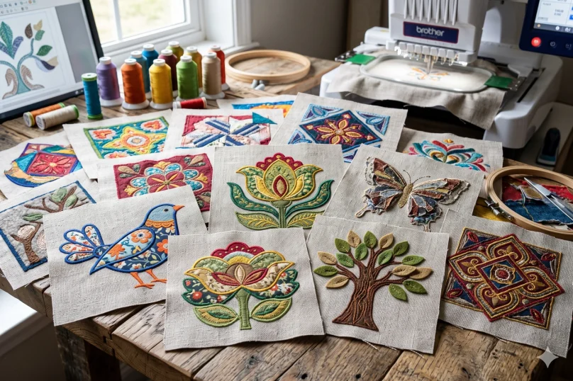 Evergreen Punch Applique Digitizing