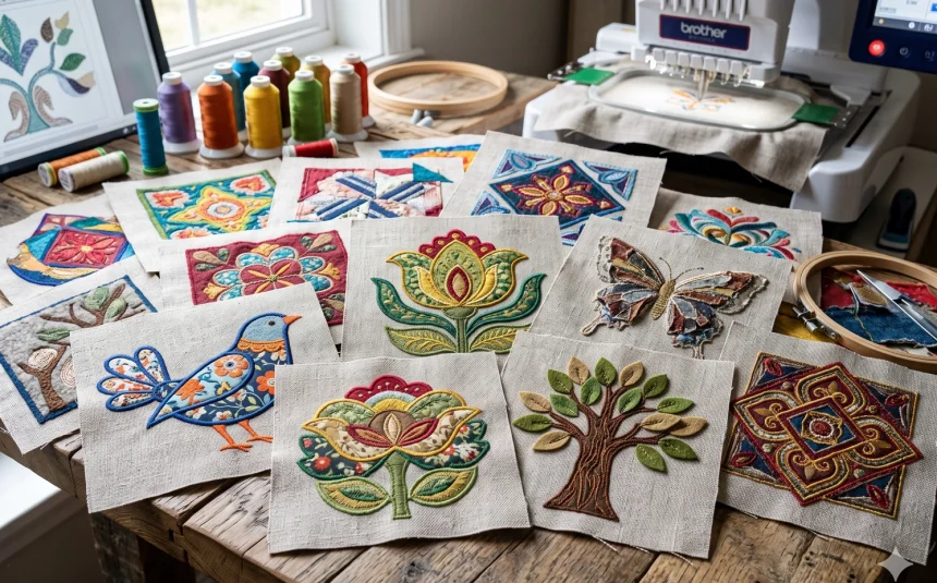 Evergreen Punch Applique Digitizing