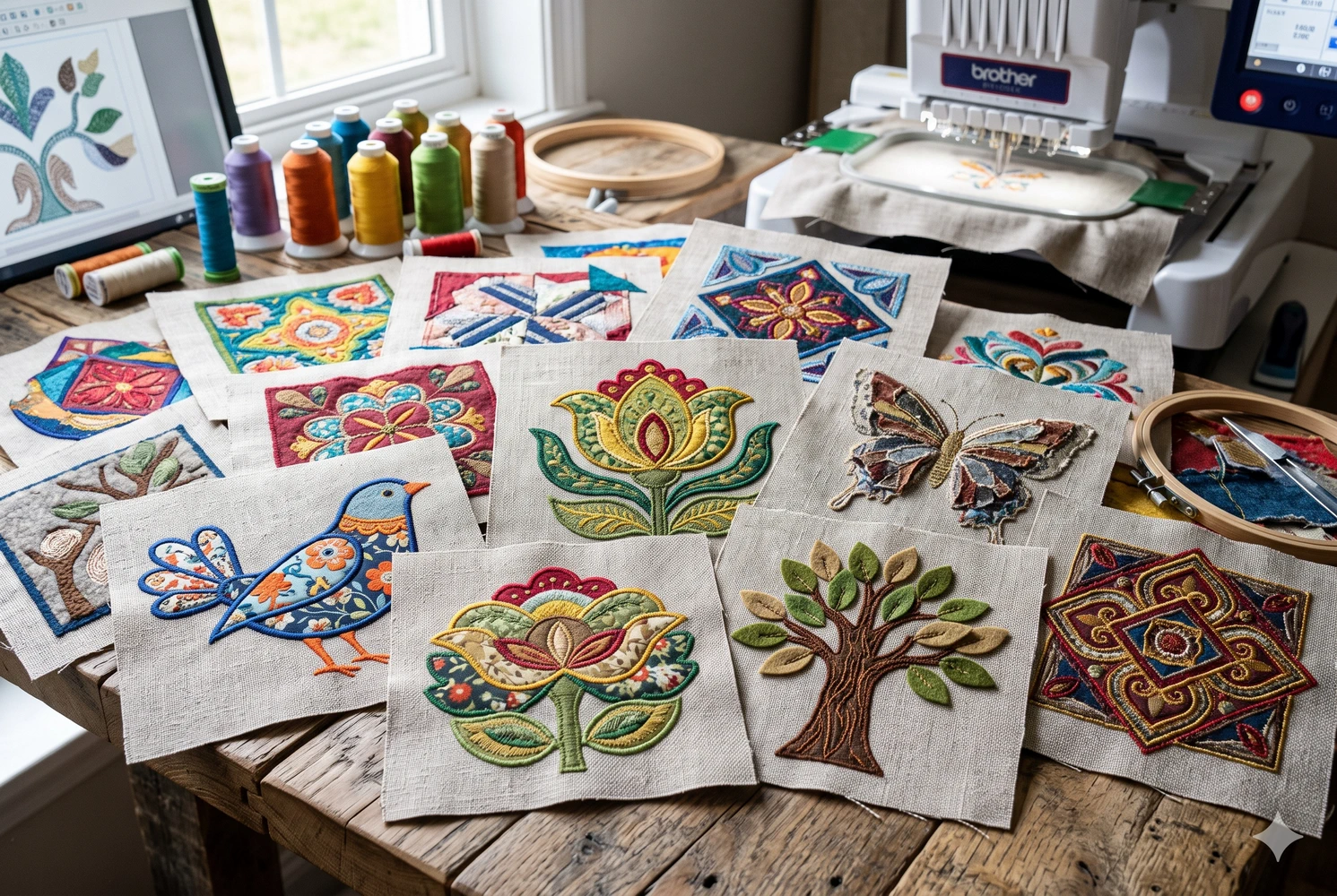 Evergreen Punch Applique Digitizing